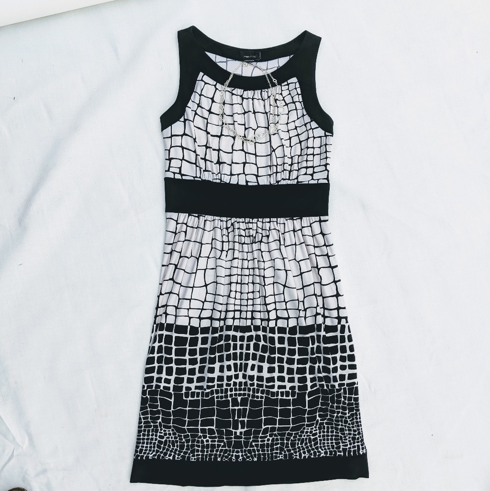 Max & Cleo Black and White Dress 8